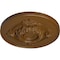 Ekena Millwork Monique Ceiling Medallion (Fits Canopies up to 3 3/4"), Hand-Painted Smokey Topaz, 13 3/4"OD x 1"P CM13MOSTF - alternate 2